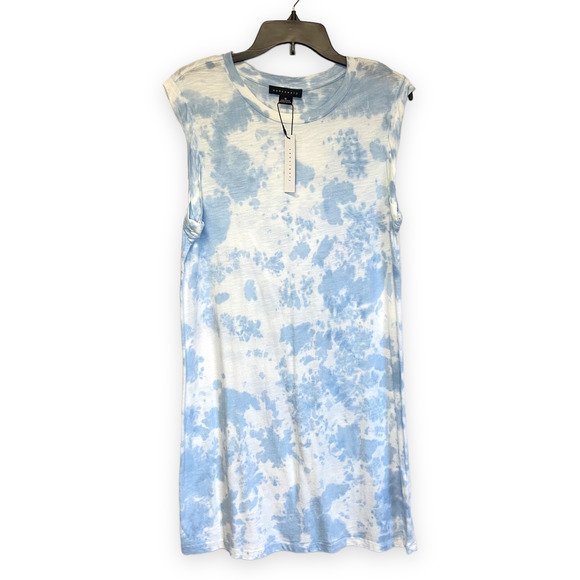 Sanctuary Dresses & Skirts - Sanctuary Easy Way Tie Dye Sleeveless T-shirt Dress in Blue and White